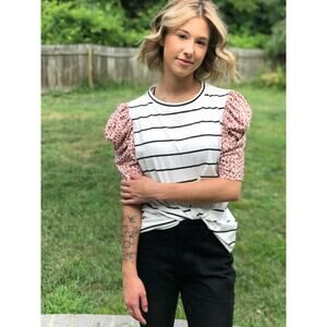 Sweet As Pie Puff Sleeve Top